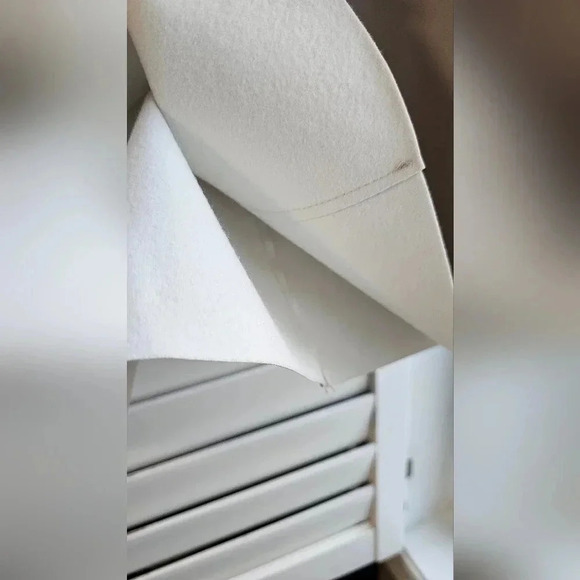 ONE 5 ONE Leather Ivory  Skirt A line Stitched size XL - Picture 7 of 13